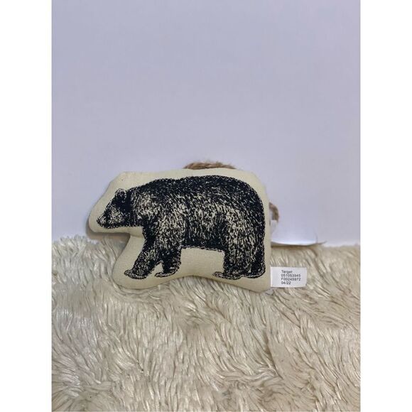 Target Fabric Black Bear Pillow Christmas Tree Ornament Wondershop - Picture 1 of 5